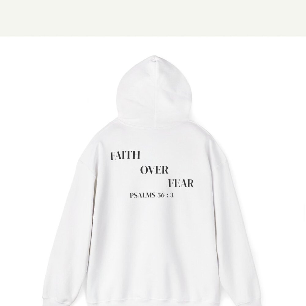 Caes  mens medium   Christian hoodie psalms 56 : 3